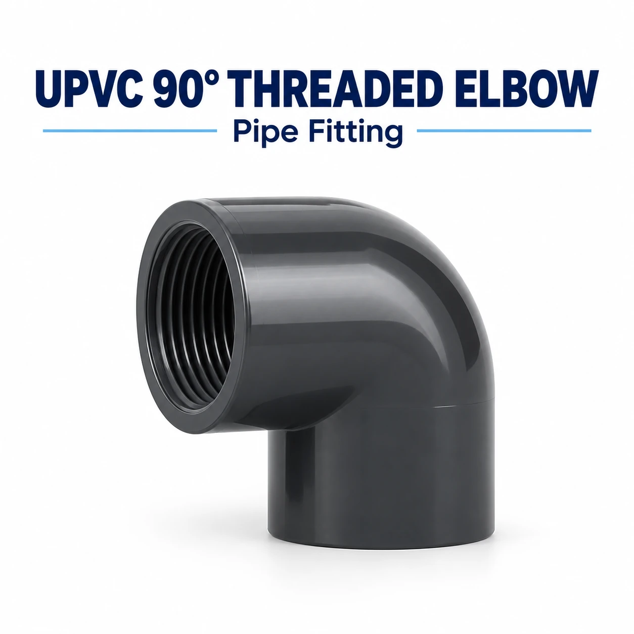 UPVC 90° Threaded Elbow - Fittings